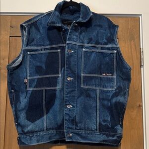 Men's Blue Denim Vest